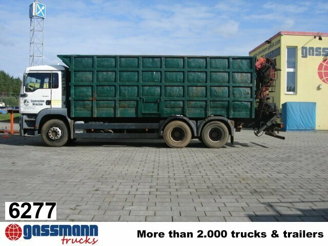 MAN TGA 26.413 BB 6x4 Kran Heckkran Jonsered 1020 - Holztransporter, Autokran: das Bild 1 MAN TGA 26.413 BB 6x4 Kran Heckkran Jonsered 1020 - Holztransporter, Autokran: das Bild 1