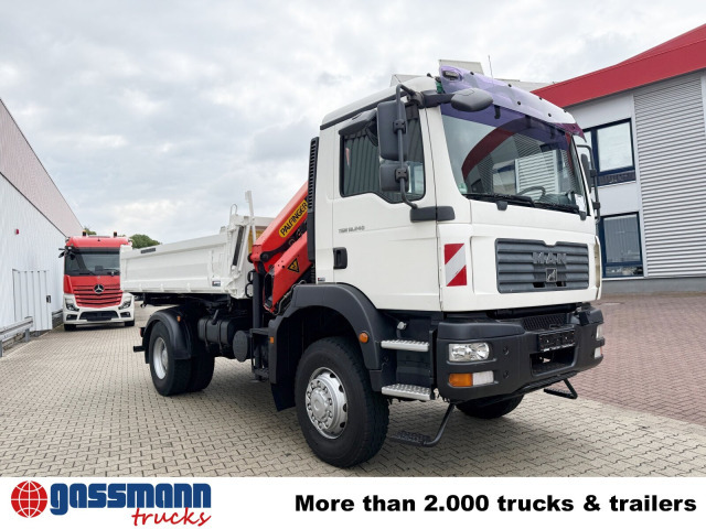 Kipper, Autokran MAN TGM 18.240 4x4 BB mit Kran Palfinger PK9501: das Bild 10