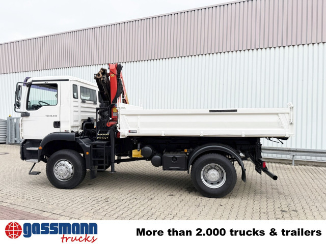 Kipper, Autokran MAN TGM 18.240 4x4 BB mit Kran Palfinger PK9501: das Bild 14