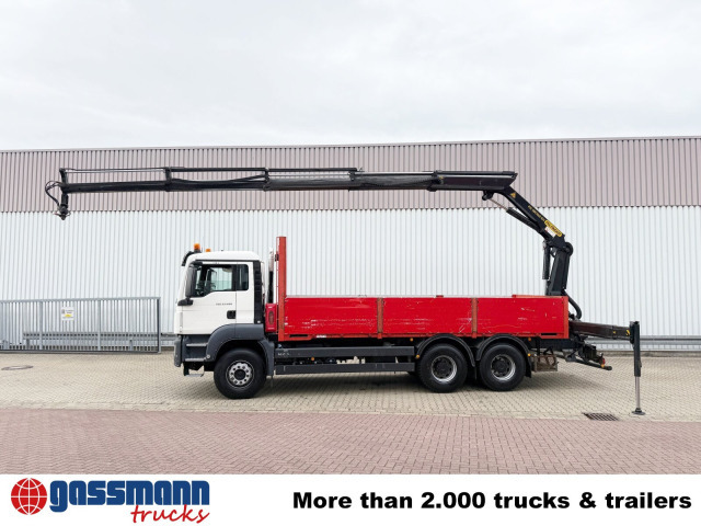 MAN TGS 33.400 6x4 BB, Navi, Heckkran PK18002-EH C, - Pritsche LKW, Autokran: das Bild 2 MAN TGS 33.400 6x4 BB, Navi, Heckkran PK18002-EH C, - Pritsche LKW, Autokran: das Bild 2