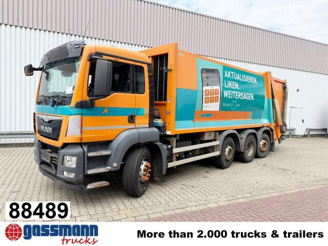 MAN TGS 35.360 8x2-6 BL, 2x Lenkachse, Zöller - Müllwagen: das Bild 1 MAN TGS 35.360 8x2-6 BL, 2x Lenkachse, Zöller - Müllwagen: das Bild 1