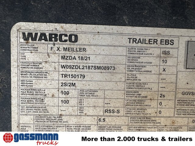 Meiller Meiller MZDA 18/2, geteilte Bordwände - Kipper Anhänger: das Bild 3 Meiller Meiller MZDA 18/2, geteilte Bordwände - Kipper Anhänger: das Bild 3