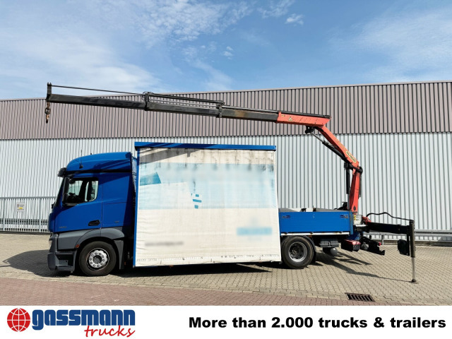 Pritsche LKW, Autokran Mercedes-Benz Actros 1836 L 4x2, Glastransporter, Heckkran: das Bild 13 Pritsche LKW, Autokran Mercedes-Benz Actros 1836 L 4x2, Glastransporter, Heckkran: das Bild 13