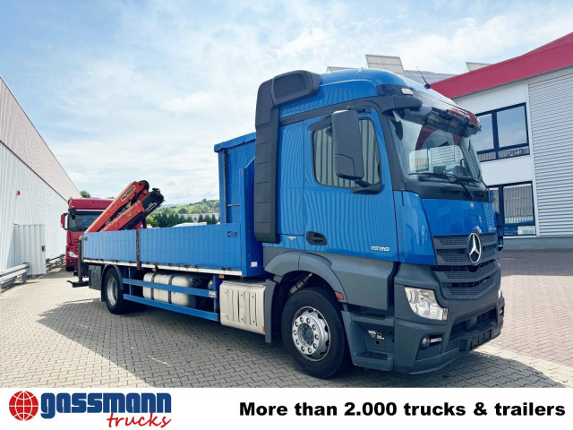 Pritsche LKW, Autokran Mercedes-Benz Actros 1836 L 4x2, Glastransporter, Heckkran: das Bild 9 Pritsche LKW, Autokran Mercedes-Benz Actros 1836 L 4x2, Glastransporter, Heckkran: das Bild 9