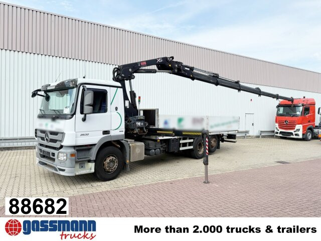 Mercedes-Benz Actros 2532 L 6x2, Liftachse, Kran Hiab 244EP-5 - Pritsche LKW, Autokran: das Bild 1 Mercedes-Benz Actros 2532 L 6x2, Liftachse, Kran Hiab 244EP-5 - Pritsche LKW, Autokran: das Bild 1