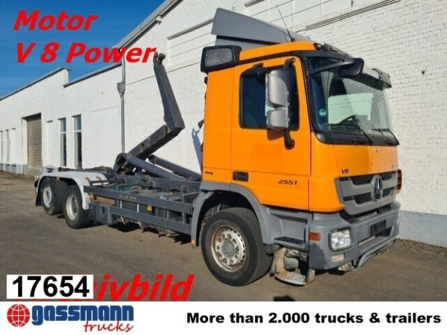 Mercedes-Benz Actros 2551L/6x2,Meiller, Lenk-Liftachse V 8 - Abrollkipper: das Bild 1 Mercedes-Benz Actros 2551L/6x2,Meiller, Lenk-Liftachse V 8 - Abrollkipper: das Bild 1
