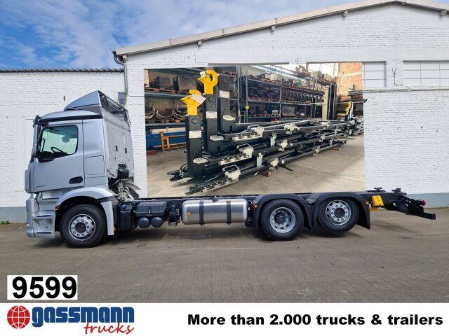 Mercedes-Benz Actros 2553 LL 6x2/46, Retarder, Liftachse, - Abrollkipper: das Bild 1 Mercedes-Benz Actros 2553 LL 6x2/46, Retarder, Liftachse, - Abrollkipper: das Bild 1