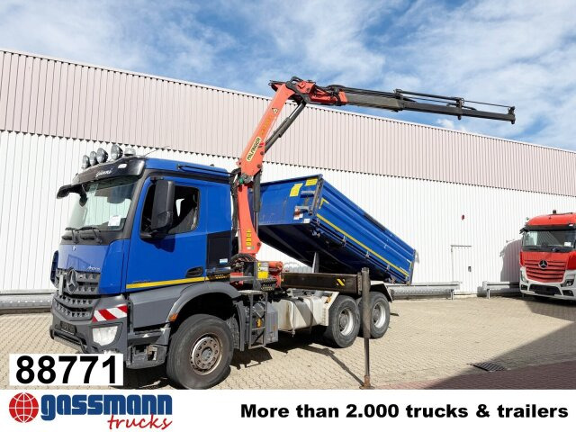 Mercedes-Benz Arocs 2643 K 6x4, Kran Palfinger PK13001-K B, - Kipper, Autokran: das Bild 1 Mercedes-Benz Arocs 2643 K 6x4, Kran Palfinger PK13001-K B, - Kipper, Autokran: das Bild 1