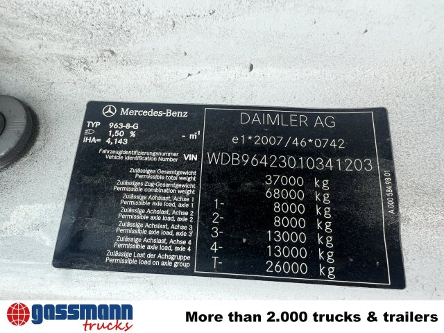 Mercedes-Benz Arocs 3253 K 8x4/4, Retarder, Stahlmulde ca. - Muldenkipper/ Dumper: das Bild 2 Mercedes-Benz Arocs 3253 K 8x4/4, Retarder, Stahlmulde ca. - Muldenkipper/ Dumper: das Bild 2