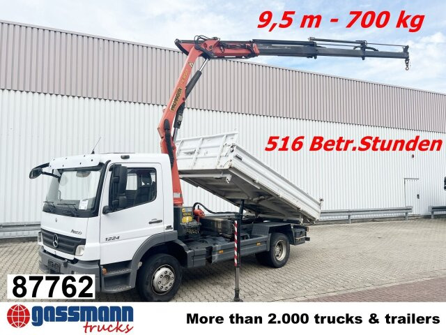 Mercedes-Benz Atego 1224 KK 4x2, 2x AHK, Kran Palfinger PK8501 - Kipper, Autokran: das Bild 1 Mercedes-Benz Atego 1224 KK 4x2, 2x AHK, Kran Palfinger PK8501 - Kipper, Autokran: das Bild 1