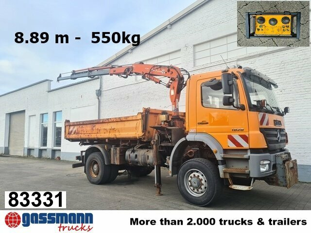 Mercedes-Benz Axor 1828 AK 4x4, Winterdienstausstattung, Kran - Kipper, Autokran: das Bild 1 Mercedes-Benz Axor 1828 AK 4x4, Winterdienstausstattung, Kran - Kipper, Autokran: das Bild 1