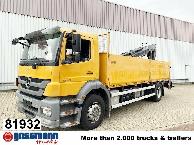 Mercedes-Benz Axor 1833 L 4x2 mit Heckkran Hiab XS 133 K-2 - Pritsche LKW, Autokran: das Bild 1 Mercedes-Benz Axor 1833 L 4x2 mit Heckkran Hiab XS 133 K-2 - Pritsche LKW, Autokran: das Bild 1
