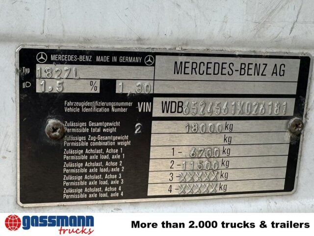 Mercedes-Benz SK 1827L 4x2 - Pritsche LKW: das Bild 5 Mercedes-Benz SK 1827L 4x2 - Pritsche LKW: das Bild 5
