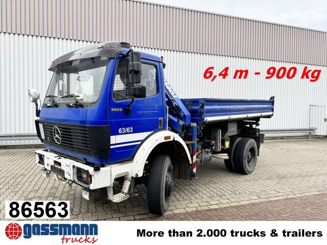 Mercedes-Benz SK 1922 AK 4x4 mit Kran Atlas AK 60.1, EX-THW! - Kipper, Autokran: das Bild 1 Mercedes-Benz SK 1922 AK 4x4 mit Kran Atlas AK 60.1, EX-THW! - Kipper, Autokran: das Bild 1
