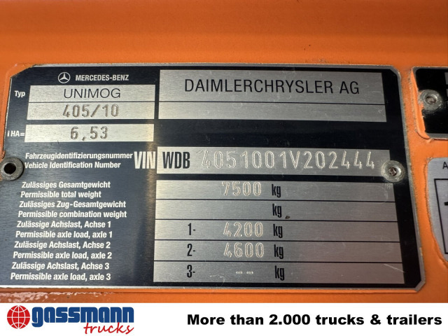 Unimog U300 405/10 4x4, Kommunalhydraulik, - Transporter: das Bild 5 Unimog U300 405/10 4x4, Kommunalhydraulik, - Transporter: das Bild 5