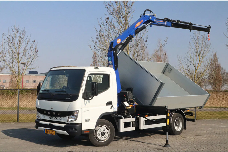 FUSO Canter 7C18 | 4X2 | 3-WAY TIPPER | PM 6.5 KRAN /CRANE - Autokran: das Bild 1 FUSO Canter 7C18 | 4X2 | 3-WAY TIPPER | PM 6.5 KRAN /CRANE - Autokran: das Bild 1