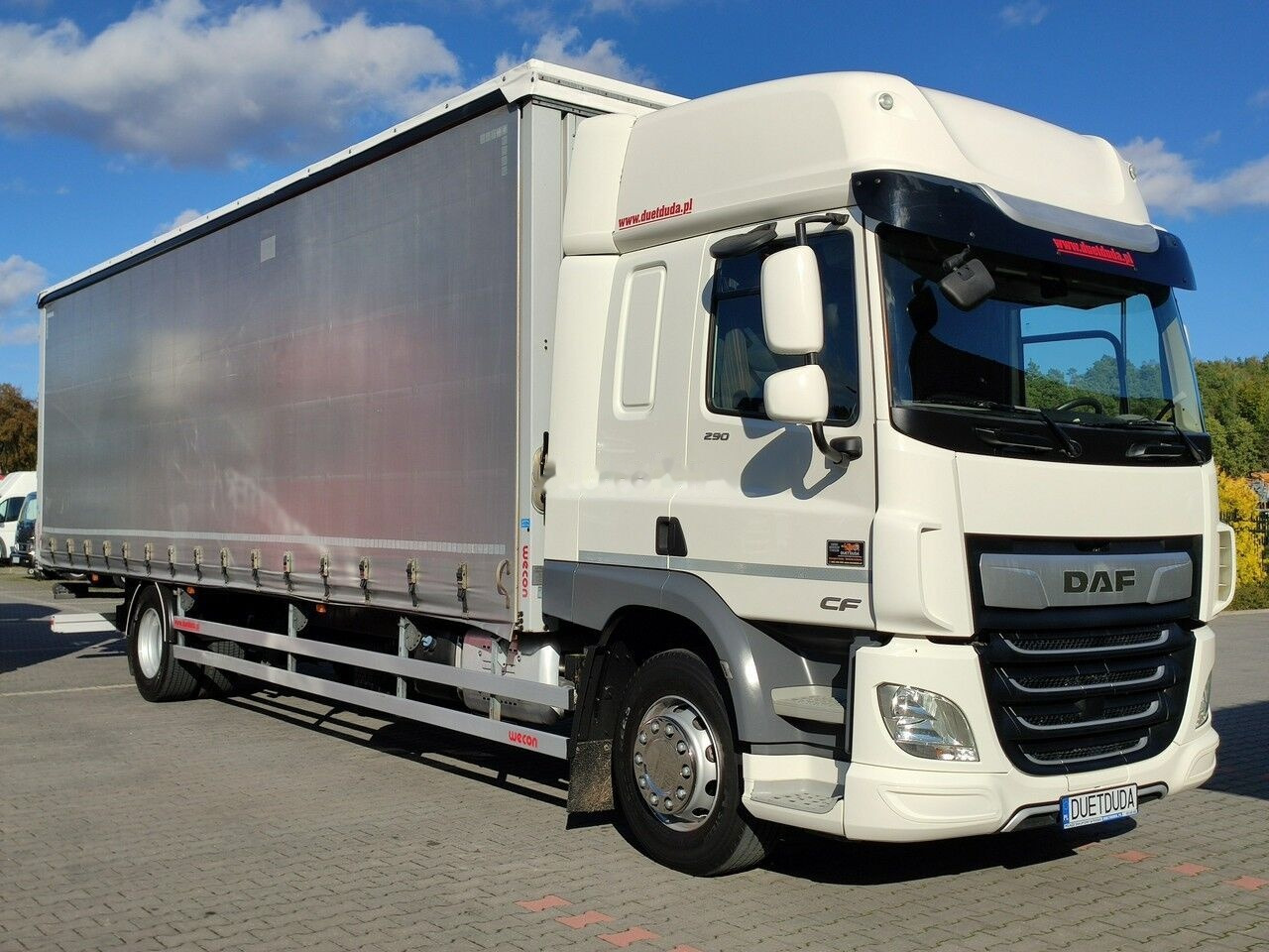 Plane LKW DAF CF 290 E6 Firana Tył Drzwi Dach Podnoszony / Zsuwany Długi 9.30m: das Bild 1