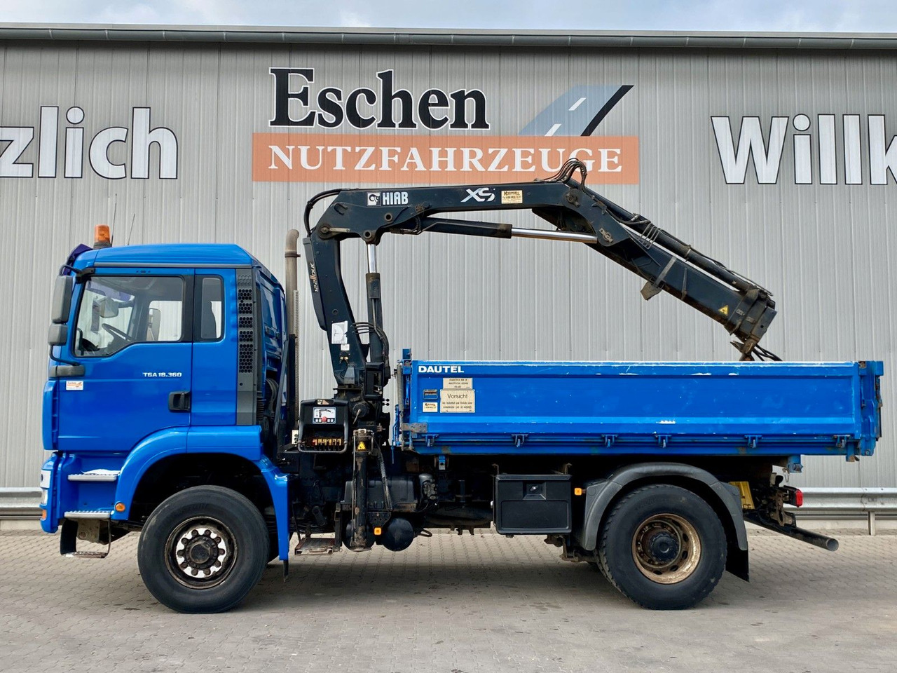 MAN TGA 18.360 4x4H BL*HIAB 122 BS-2*Dautel 3-Seiten - Kipper, Autokran: das Bild 3 MAN TGA 18.360 4x4H BL*HIAB 122 BS-2*Dautel 3-Seiten - Kipper, Autokran: das Bild 3
