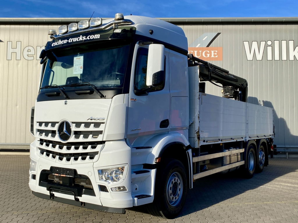 Mercedes-Benz 2545 L 6x2 Arocs / HIAB 177 K Pro Kran - Pritsche LKW, Autokran: das Bild 1 Mercedes-Benz 2545 L 6x2 Arocs / HIAB 177 K Pro Kran - Pritsche LKW, Autokran: das Bild 1