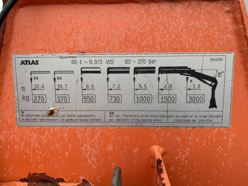 Mercedes-Benz 815 / Atlas-Faltkran - Pritsche LKW, Autokran: das Bild 3 Mercedes-Benz 815 / Atlas-Faltkran - Pritsche LKW, Autokran: das Bild 3