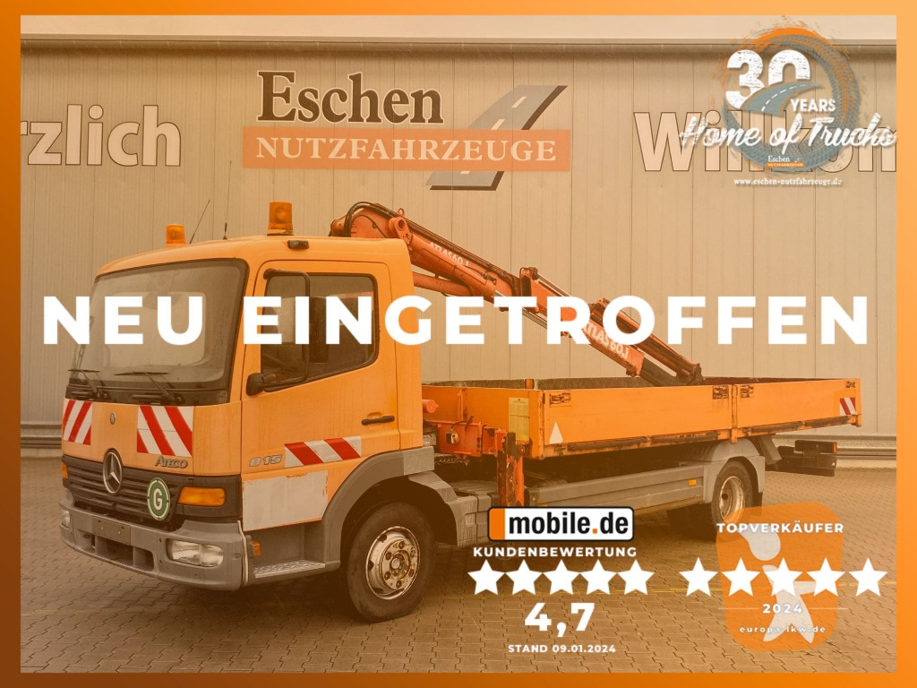 Mercedes-Benz 815 / Atlas-Faltkran - Pritsche LKW, Autokran: das Bild 1 Mercedes-Benz 815 / Atlas-Faltkran - Pritsche LKW, Autokran: das Bild 1