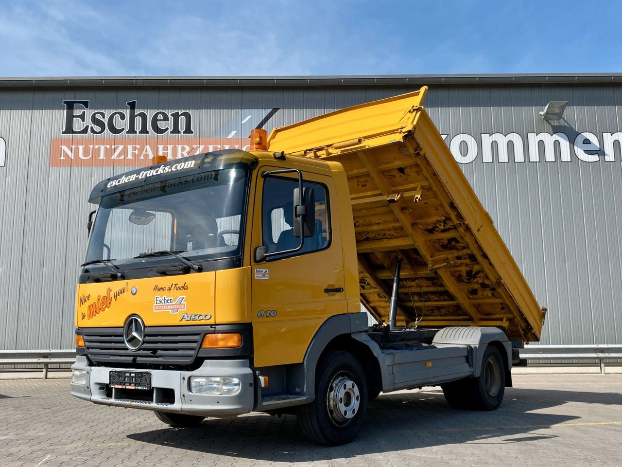 Mercedes-Benz 818 Atego | MEILLER*6-Gang manuell*AHK*Klima*ABS - Kipper Transporter: das Bild 1 Mercedes-Benz 818 Atego | MEILLER*6-Gang manuell*AHK*Klima*ABS - Kipper Transporter: das Bild 1
