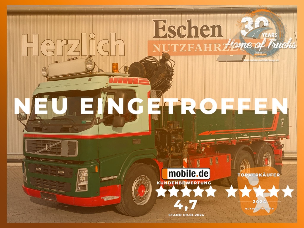 Volvo FM 340 6x2 / HIAB 144 E-3 DUO Faltkran - Kipper, Autokran: das Bild 1 Volvo FM 340 6x2 / HIAB 144 E-3 DUO Faltkran - Kipper, Autokran: das Bild 1