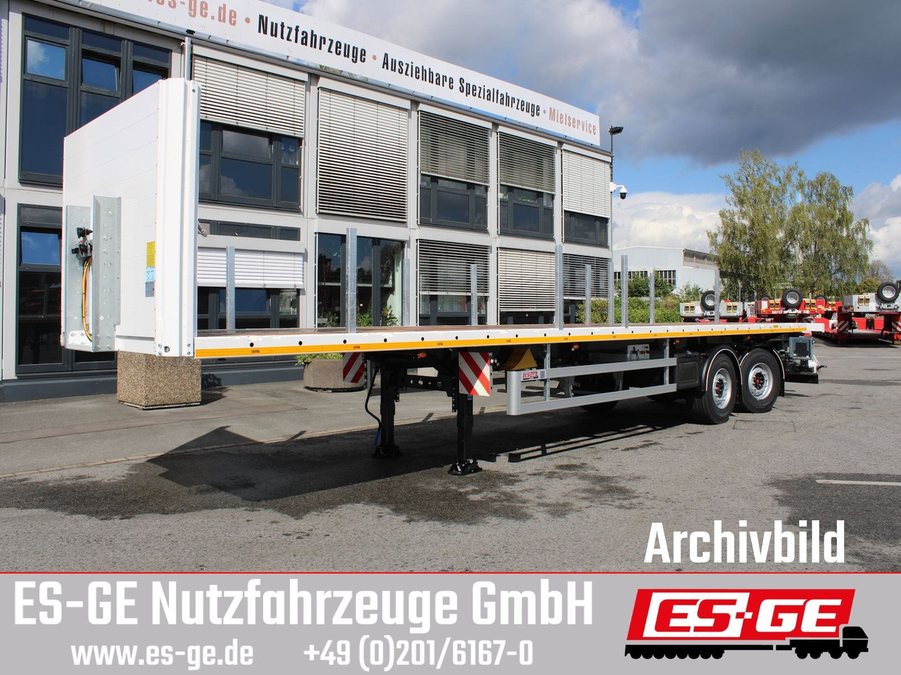 ES-GE 2-Achs-Sattelanhänger - Pritschenauflieger/ Plattformauflieger: das Bild 2 ES-GE 2-Achs-Sattelanhänger - Pritschenauflieger/ Plattformauflieger: das Bild 2