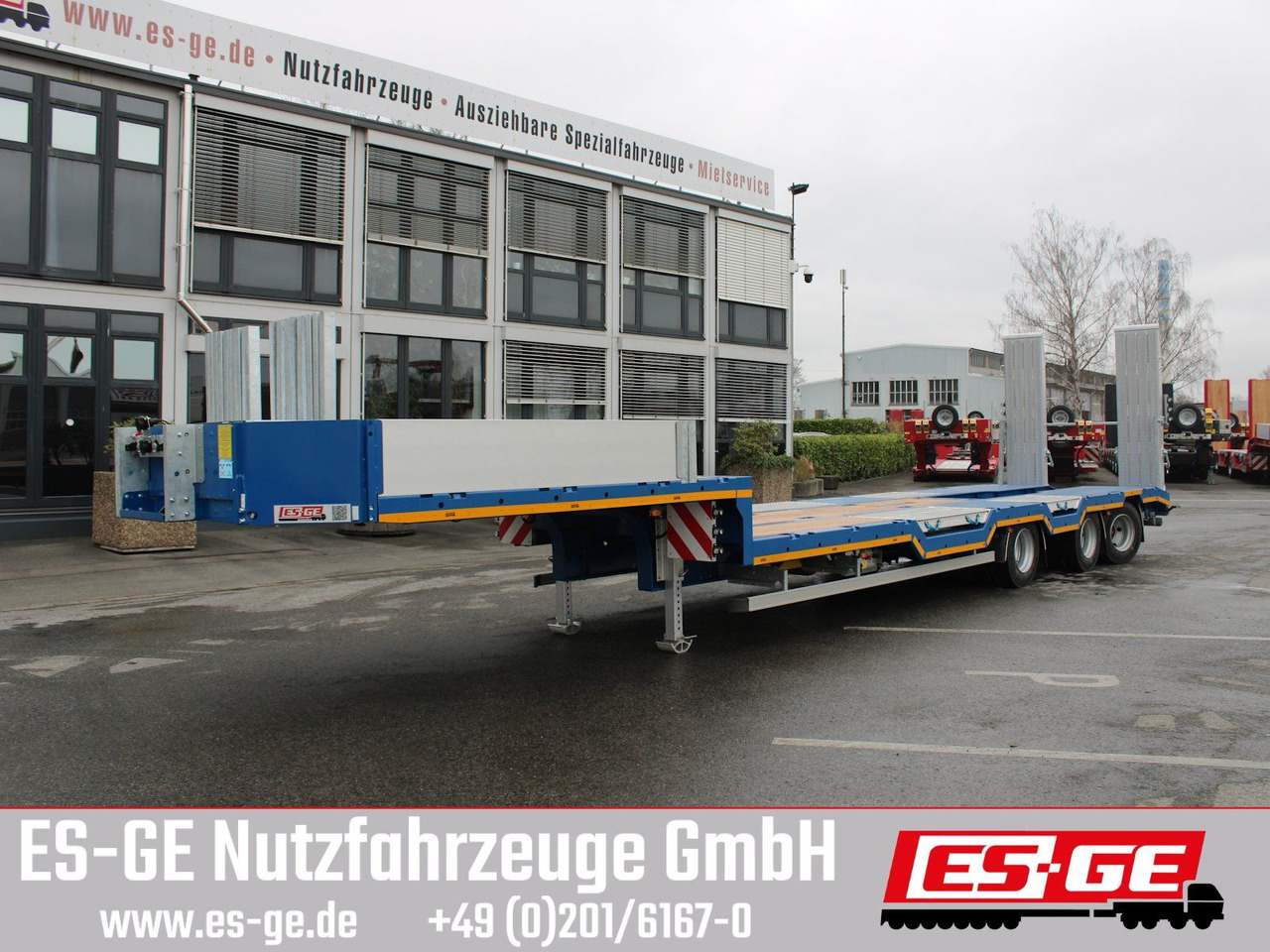 ES-GE 3-Achs-Satteltieflader - Radmulden - Tieflader Auflieger: das Bild 2 ES-GE 3-Achs-Satteltieflader - Radmulden - Tieflader Auflieger: das Bild 2