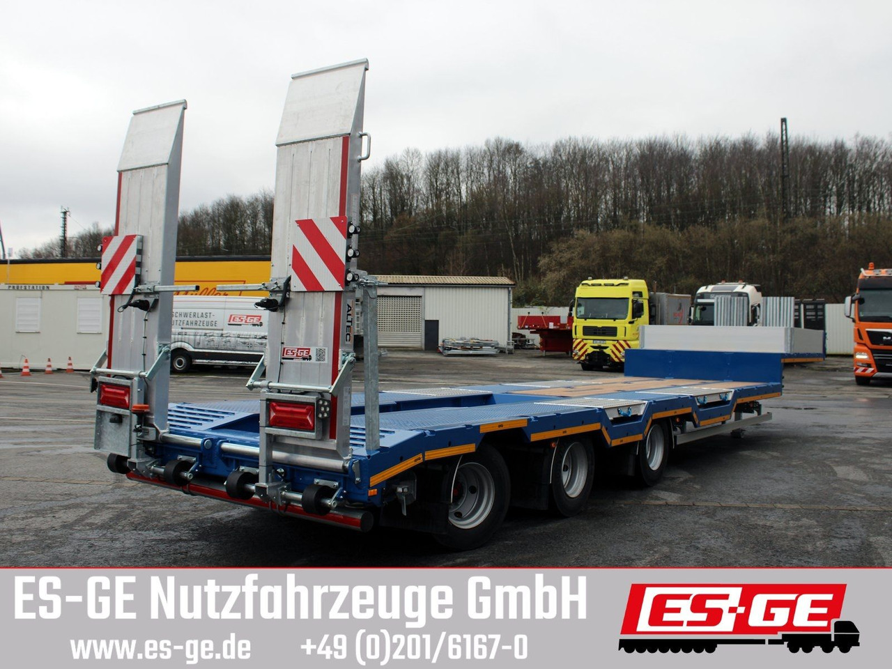 ES-GE 3-Achs-Satteltieflader - Radmulden - Tieflader Auflieger: das Bild 3 ES-GE 3-Achs-Satteltieflader - Radmulden - Tieflader Auflieger: das Bild 3