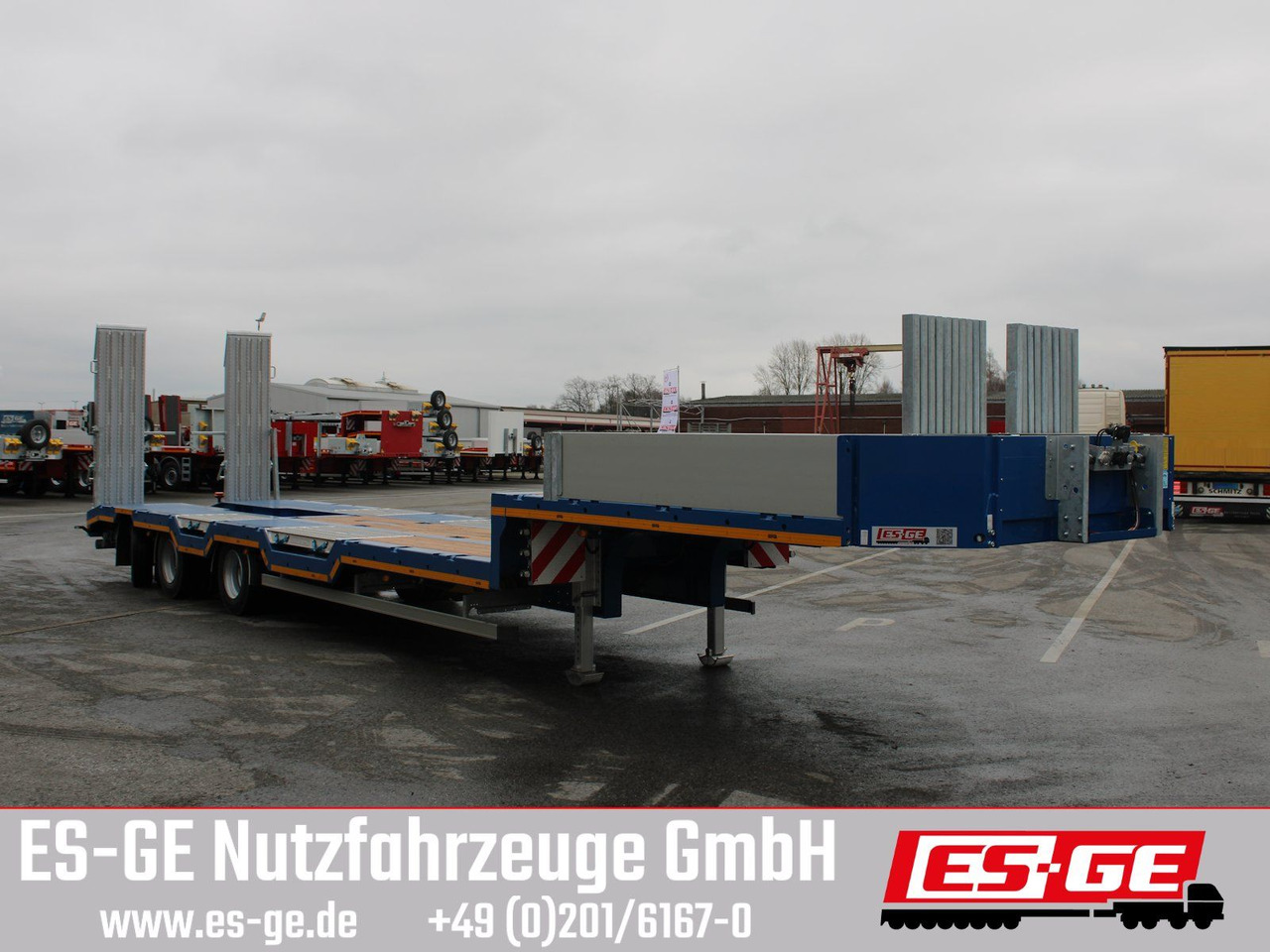 ES-GE 3-Achs-Satteltieflader - Radmulden - Tieflader Auflieger: das Bild 4 ES-GE 3-Achs-Satteltieflader - Radmulden - Tieflader Auflieger: das Bild 4