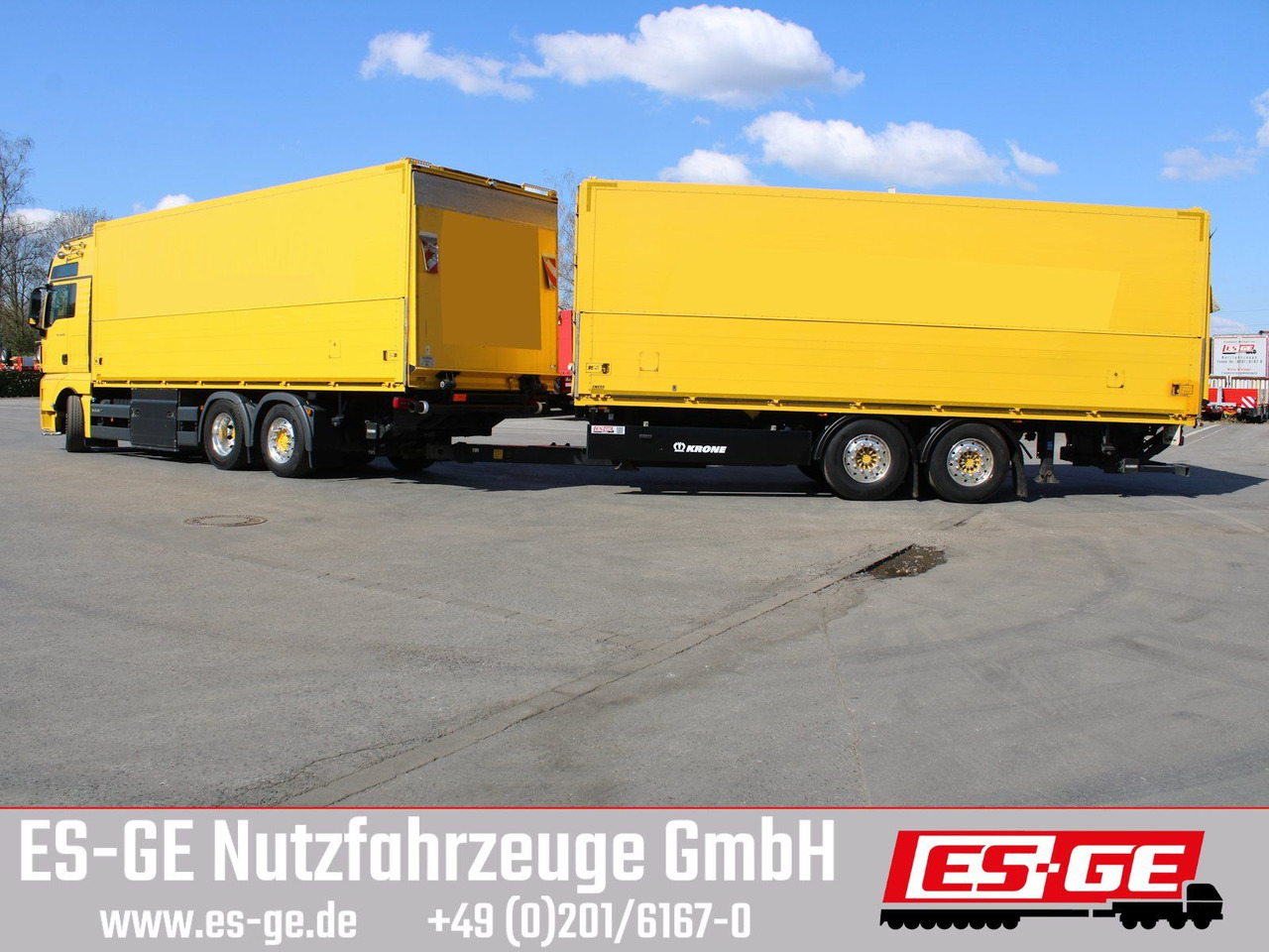 MAN 6x2 LKW mit Tandemanhänger - Getränkeaufbau LKW: das Bild 3 MAN 6x2 LKW mit Tandemanhänger - Getränkeaufbau LKW: das Bild 3