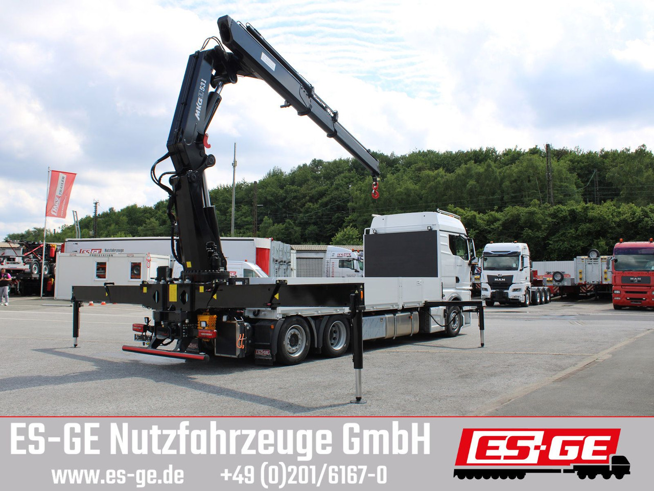 MAN TGX 26.480 6x2-4 LL CH mit MKG HLK531 a5 - Pritsche LKW, Autokran: das Bild 4 MAN TGX 26.480 6x2-4 LL CH mit MKG HLK531 a5 - Pritsche LKW, Autokran: das Bild 4