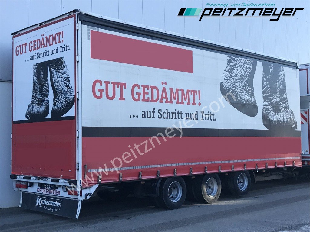 KRUKENMEIER Tridemanhänger TLP 25 zwillingsbereift, Liftachse - Planenanhänger: das Bild 1 KRUKENMEIER Tridemanhänger TLP 25 zwillingsbereift, Liftachse - Planenanhänger: das Bild 1