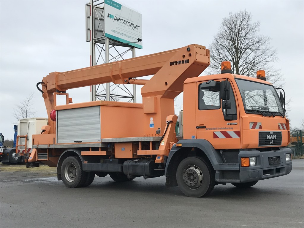 MAN L75 14.224 BB Ruthmann Hubarbeitsbühne T 225 - LKW mit Arbeitsbühne: das Bild 2 MAN L75 14.224 BB Ruthmann Hubarbeitsbühne T 225 - LKW mit Arbeitsbühne: das Bild 2