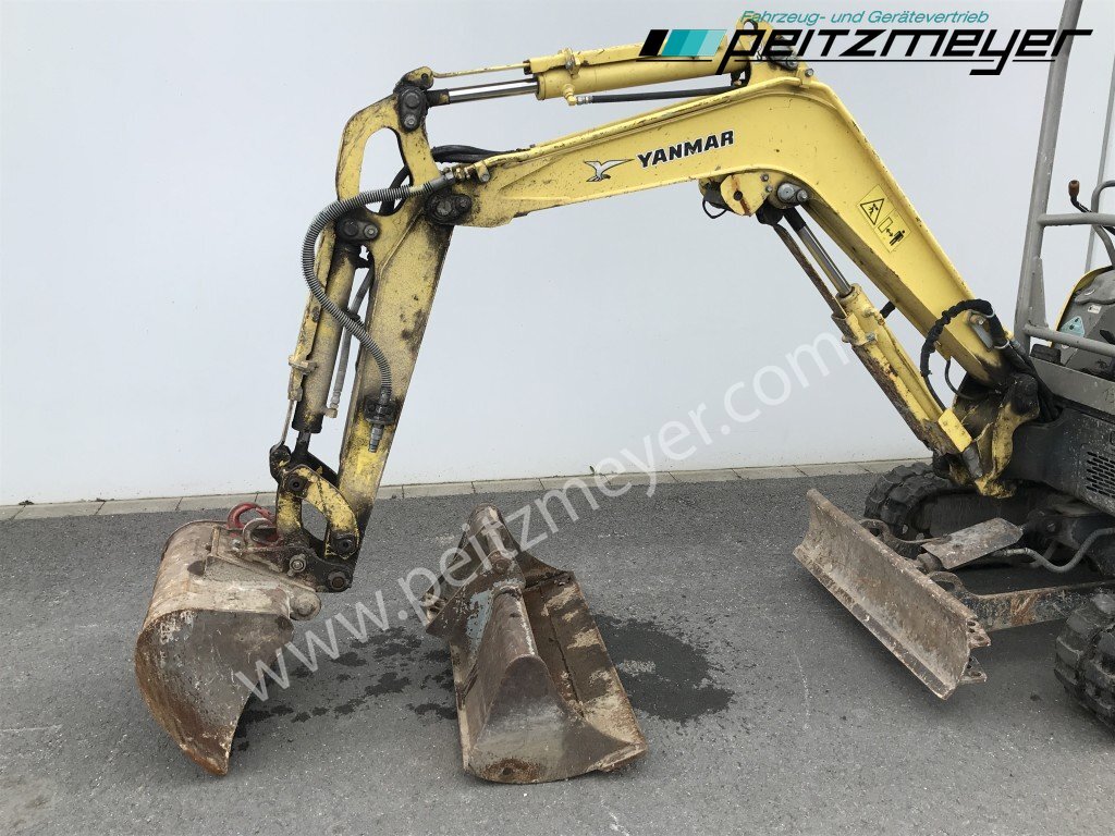 Minibagger YANMAR MINIBAGGER Vio 17 verstellbares Fahrwerk Schnellwechsler mit 60 er und 100 Löffel: das Bild 23