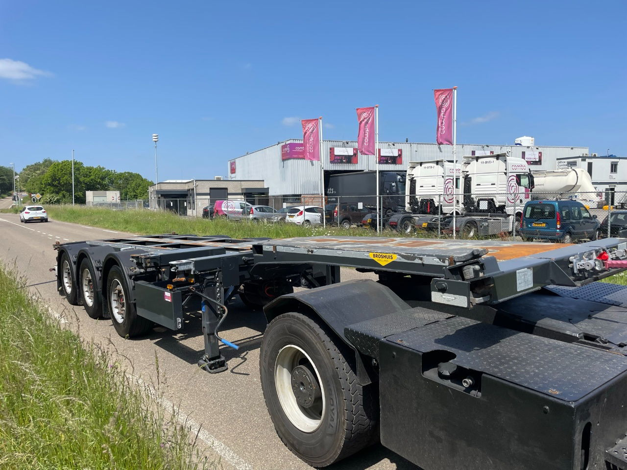 Container/ Wechselfahrgestell Auflieger Broshuis Mfcc 20-30-40-45 FT HC / Disc brakes / Lifting axle / led / NL trailer/: das Bild 9
