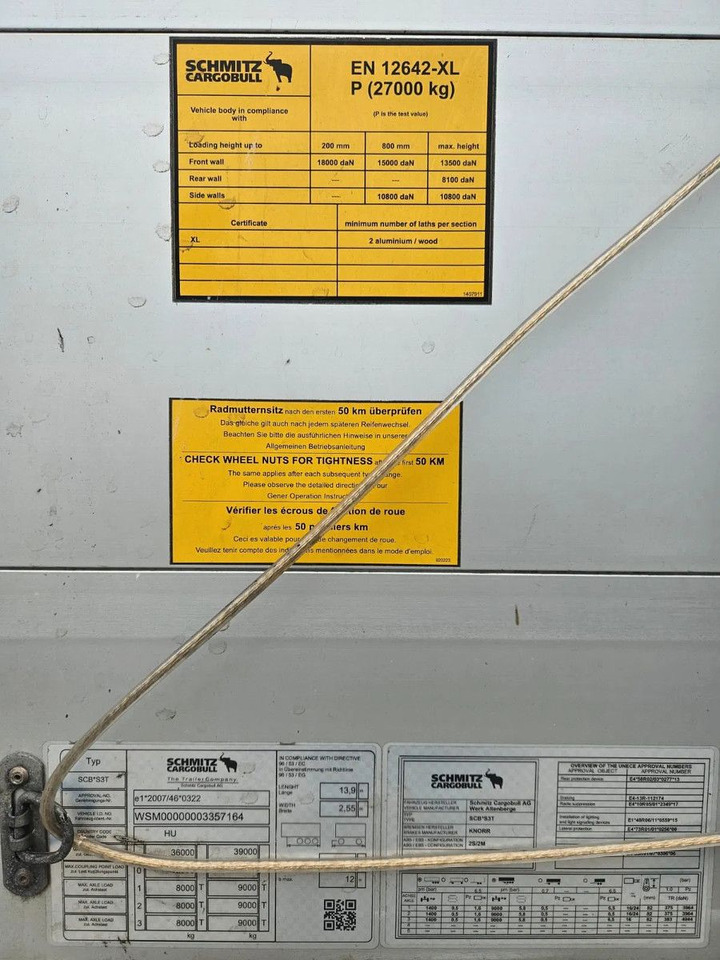 Planenauflieger Schmitz Cargobull SCB S3T VARIOS 2 units! Lifting Axle A&C, XL Cod: das Bild 10