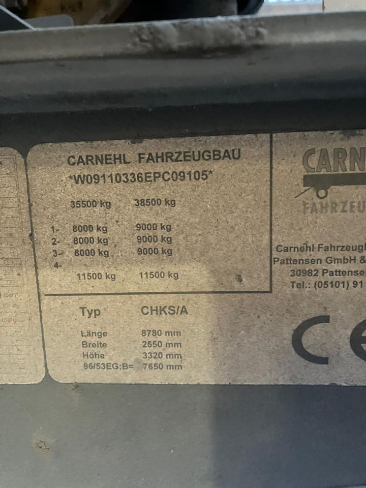 CARNEHL Kippauflieger CHKS A Kippauflieger - Kipper Auflieger: das Bild 5 CARNEHL Kippauflieger CHKS A Kippauflieger - Kipper Auflieger: das Bild 5