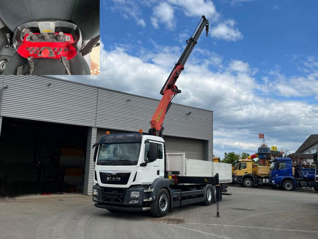 MAN TG-S 26.420 6x2 BL Pritsche Kran Palf. PK 22002+ - Pritsche LKW, Autokran: das Bild 2 MAN TG-S 26.420 6x2 BL Pritsche Kran Palf. PK 22002+ - Pritsche LKW, Autokran: das Bild 2