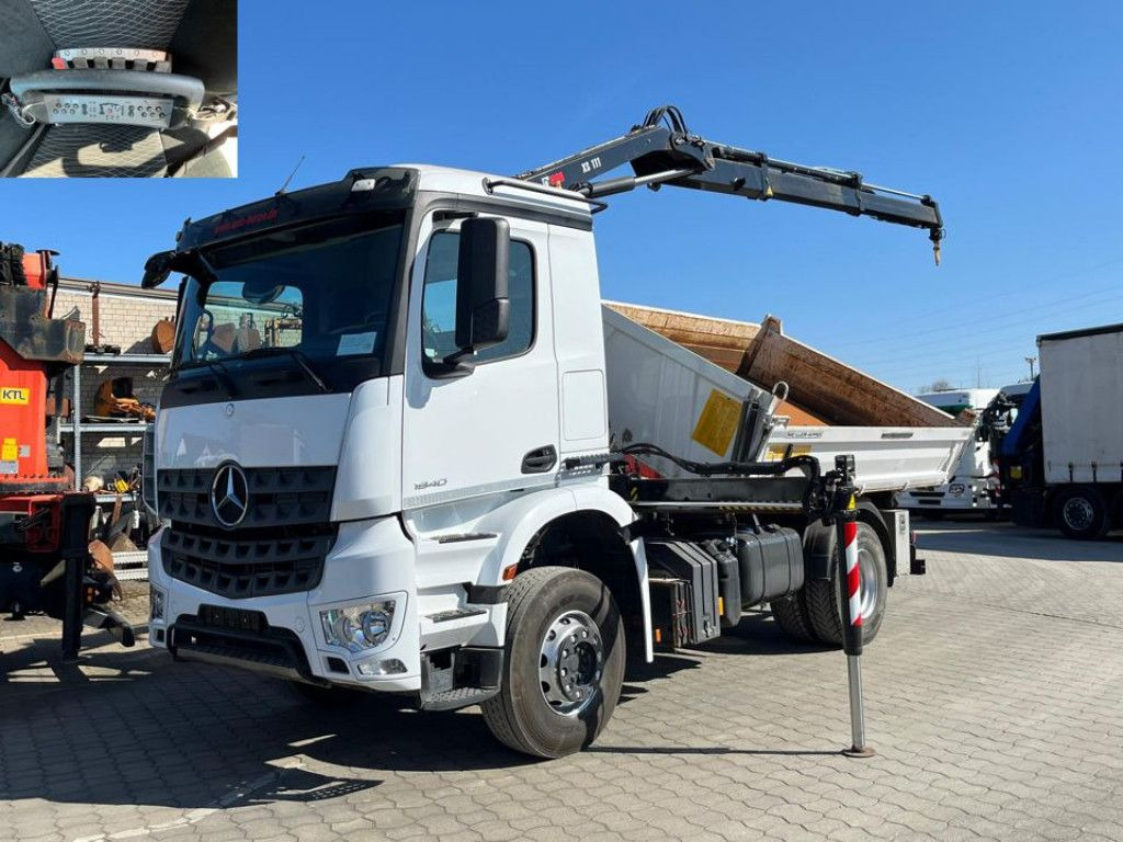 Mercedes-Benz Arocs 1840 K 2-Achs Kipper Kran Funk - Kipper, Autokran: das Bild 1 Mercedes-Benz Arocs 1840 K 2-Achs Kipper Kran Funk - Kipper, Autokran: das Bild 1
