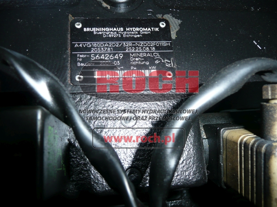 BRUENINGHAUS HYDROMATIK A4VG180DA2D2/32R-NZD02F011SH 2053781 252.25.08.18 + 104728060 P1AAN20220130401N C5C75548 - Hydraulikpumpe für Flugzeugschlepper: das Bild 2 BRUENINGHAUS HYDROMATIK A4VG180DA2D2/32R-NZD02F011SH 2053781 252.25.08.18 + 104728060 P1AAN20220130401N C5C75548 - Hydraulikpumpe für Flugzeugschlepper: das Bild 2