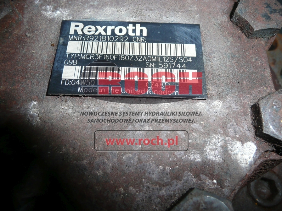 REXROTH MCR3F160F180Z32A0M1L12S/S0409B - Hydraulikmotor für Gabelstapler: das Bild 2 REXROTH MCR3F160F180Z32A0M1L12S/S0409B - Hydraulikmotor für Gabelstapler: das Bild 2