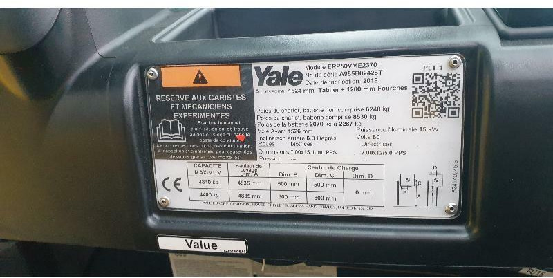 Yale ERP50VM - Elektrostapler: das Bild 5 Yale ERP50VM - Elektrostapler: das Bild 5