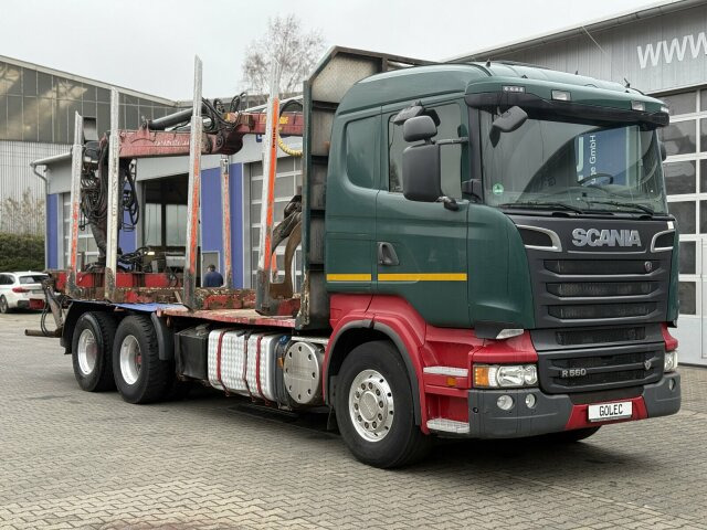 Scania R560 6x4 Holztransport Kran LOGLIFT HIAB 140S79R - Holztransporter, Autokran: das Bild 1 Scania R560 6x4 Holztransport Kran LOGLIFT HIAB 140S79R - Holztransporter, Autokran: das Bild 1