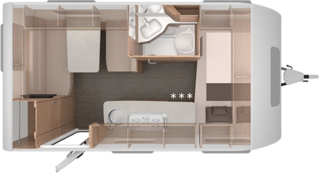 Knaus Südwind 420 QD 60 YEARS Kühlschrank 142l - Wohnwagen: das Bild 2 Knaus Südwind 420 QD 60 YEARS Kühlschrank 142l - Wohnwagen: das Bild 2