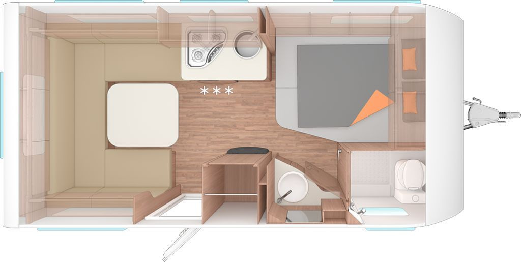 Weinsberg CaraOne 450 FU Dachklima/Markise - Wohnwagen: das Bild 2 Weinsberg CaraOne 450 FU Dachklima/Markise - Wohnwagen: das Bild 2