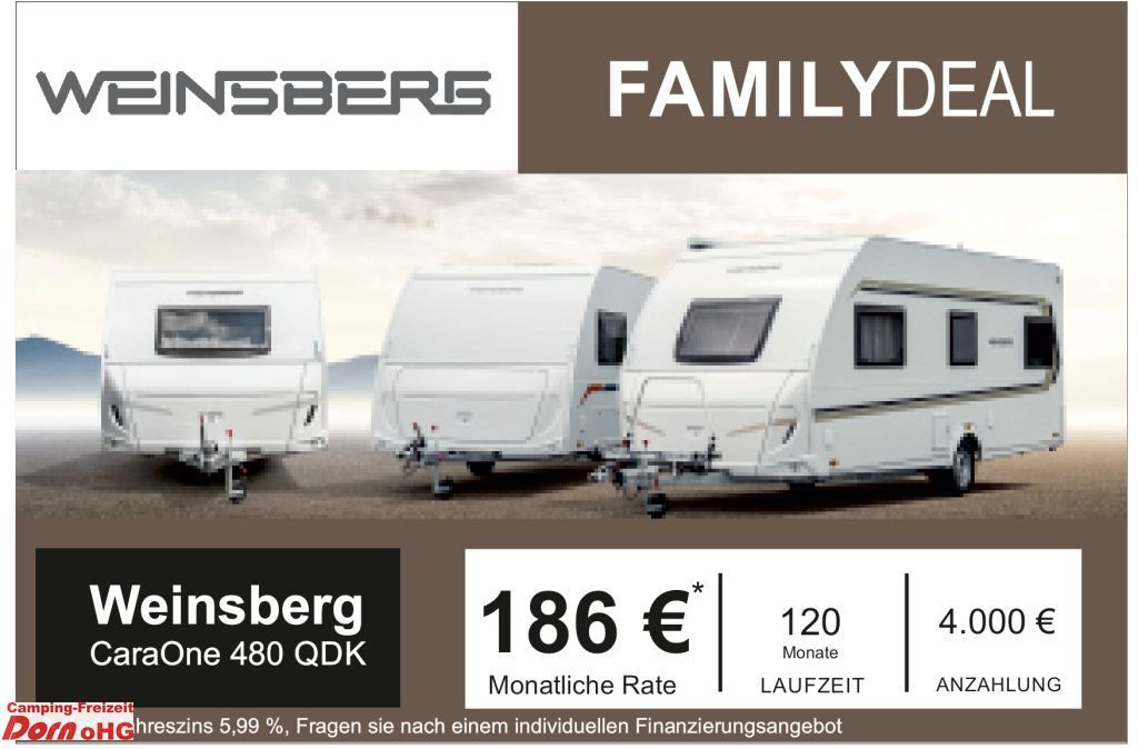 Weinsberg CaraOne 480 QDK 3 Pakete Weinsberg CaraOne 480 QDK 3 Pakete - Wohnwagen: das Bild 1 Weinsberg CaraOne 480 QDK 3 Pakete Weinsberg CaraOne 480 QDK 3 Pakete - Wohnwagen: das Bild 1