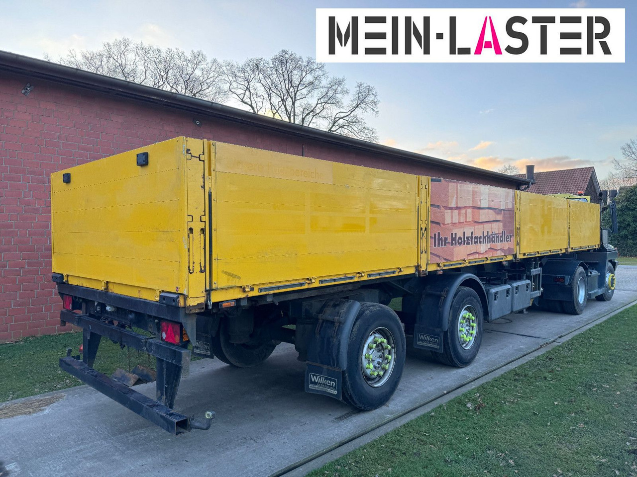 Ackermann Baustoffpritsche 11.5-13 m Lenkachse NL 19t - Pritschenauflieger/ Plattformauflieger: das Bild 5 Ackermann Baustoffpritsche 11.5-13 m Lenkachse NL 19t - Pritschenauflieger/ Plattformauflieger: das Bild 5