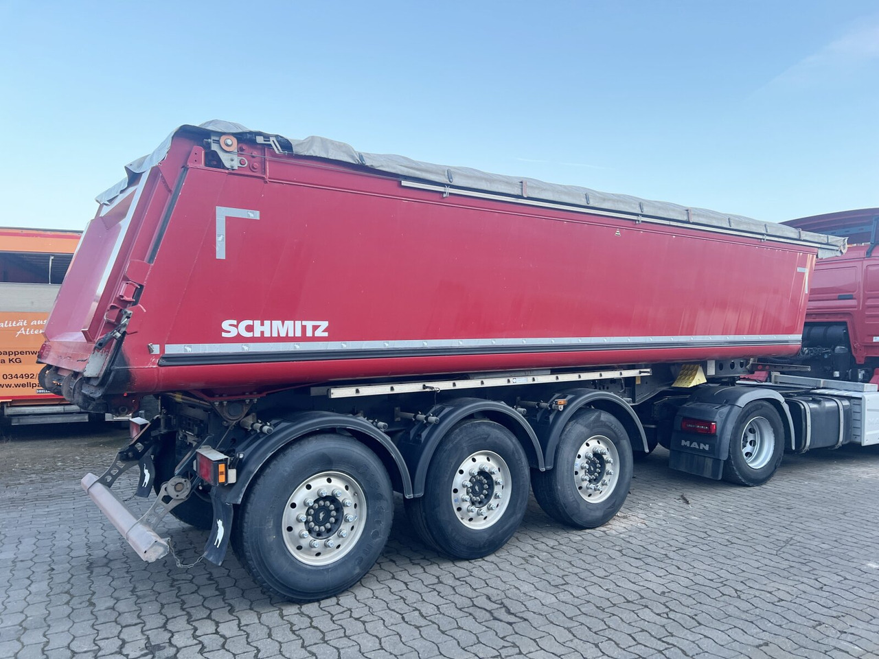 Schmitz Cargobull SKI 24 SL 7.2 SKI 24 SL 7.2, Alumulde ca. 24m³, Liftachse, E-Verdeck, Funk - Auflieger: das Bild 3 Schmitz Cargobull SKI 24 SL 7.2 SKI 24 SL 7.2, Alumulde ca. 24m³, Liftachse, E-Verdeck, Funk - Auflieger: das Bild 3